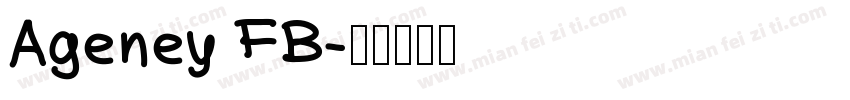 Ageney FB字体转换